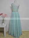 A-line Floor-length Chiffon Sashes / Ribbons One Shoulder Bridesmaid Dresses #PWD02017717