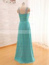 A-line Floor-length Chiffon Beading Square Neckline Bridesmaid Dresses #PWD02017565