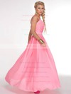 A-line Ankle-length Chiffon Sashes / Ribbons V-neck Bridesmaid Dresses #PWD02017686