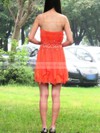 A-line Short/Mini Chiffon Ruffles Sweetheart Bridesmaid Dresses #PWD02017704