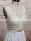 Chiffon Sweetheart Sweep Train Lace Promotion Wedding Dress #PWD00021225