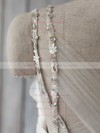 Boutique Ivory Chiffon Tulle Sweetheart Beading Straps Sweep Train Wedding Dress #PWD00021415