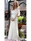 Trumpet/Mermaid Scoop Neck Classic Lace Sashes / Ribbons Wedding Dresses #PWD00021302