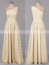 Wholesale Ruffles A-line Sage Chiffon One Shoulder Bridesmaid Dresses #PWD01012405