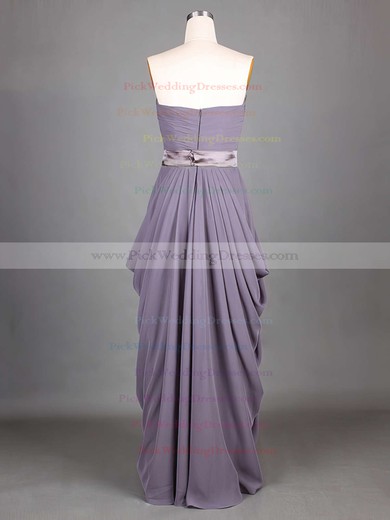 Grape Chiffon Sashes/Ribbons A-line Strapless Classic Bridesmaid Dresses #PWD01012417