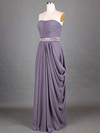 Grape Chiffon Sashes/Ribbons A-line Strapless Classic Bridesmaid Dresses #PWD01012417