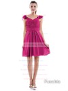 Sweetheart Watermelon Chiffon Nice Ruffles Short/Mini Bridesmaid Dress #PWD01012426