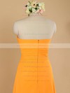 Promotion Sheath/Column Sweetheart Orange Chiffon Ruffles Bridesmaid Dress #PWD01012484