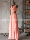 Floor-length V-neck Modest Chiffon with Ruffles Bridesmaid Dresses #PWD01012506