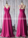 Pearl Pink Chiffon V-neck Spaghetti Straps Sheath/Column Wholesale Bridesmaid Dress #PWD01012524