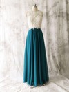 Multi Colours Chiffon Tulle Scoop Appliques Lace Sexy Open Back Bridesmaid Dress #PWD01012529