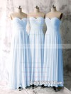 Sweetheart Ruffles Chiffon Light Sky Blue Simple Bridesmaid Dresses #PWD01012535