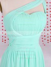 Sheath/Column Green Chiffon Discounted One Shoulder Bridesmaid Dresses #PWD01012536