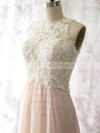 Popular Sheath/Column Chiffon with Appliques Lace Open Back Short/Mini Bridesmaid Dresses #PWD01012558
