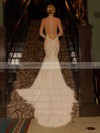 Multi Colours Chiffon Tulle with Appliques Lace Trumpet/Mermaid Long Sleeve Wedding Dress #PWD00021443