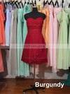 Sweetheart Knee-length Best Chiffon Ruffles Watermelon Bridesmaid Dress #PWD01012179