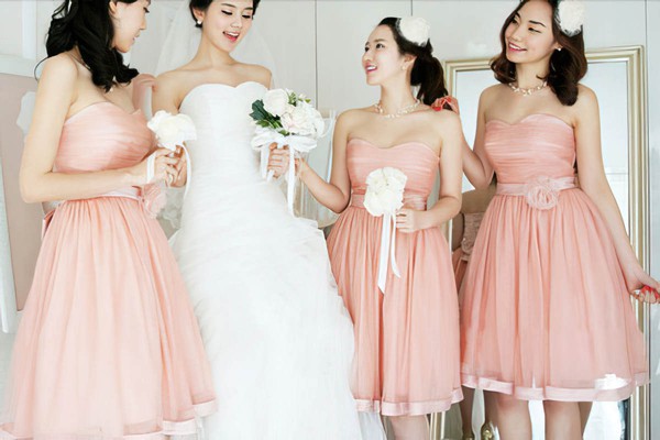 Nicest Ball Gown Sweetheart Tulle with Bow Bridesmaid Dresses #PWD01012204