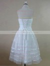 A-line Ankle-length Organza Beading Sweetheart Bridesmaid Dresses #PWD01012612