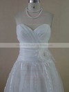A-line Ankle-length Organza Beading Sweetheart Bridesmaid Dresses #PWD01012612