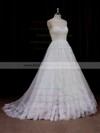 Sweep Train Ivory Tulle Beading Sweetheart Beautiful Wedding Dresses #PWD00021641