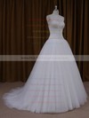 Sweetheart Ivory Tulle Beading Lace-up Princess Wedding Dresses #PWD00021705
