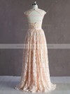 A-line Pink Lace Sashes/Ribbons Trendy Sweetheart Wedding Dress #PWD00021771