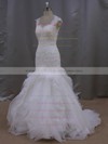New Arrival Trumpet/Mermaid Tulle Appliques Lace Ivory Sweetheart Wedding Dress #PWD00021993