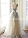 A-line Ivory Tulle Lace-up Appliques Lace Sweetheart Wedding Dresses #PWD00022508