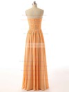 Discount Sweetheart Orange Chiffon Ruched A-line Bridesmaid Dresses #PWD01012736