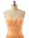 Discount Sweetheart Orange Chiffon Ruched A-line Bridesmaid Dresses #PWD01012736