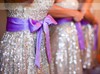 Short/Mini Sweetheart Sequined Sashes / Ribbons Simple Bridesmaid Dress #PWD01012775