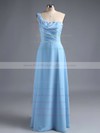 Sheath/Column One Shoulder Ruffles Chiffon Popular Bridesmaid Dress #PWD01012828