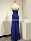 Strapless A-line Royal Blue Chiffon Sashes / Ribbons Juniors Bridesmaid Dresses #PWD01012875
