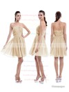 Strapless A-line Ruched Chiffon Short/Mini Wholesale Bridesmaid Dresses #PWD01012876