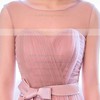 A-line Scoop Neck Floor-length Tulle with Sashes / Ribbons Beautiful Bridesmaid Dresses #PWD01012918