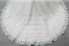 Off-the-shoulder Ball Gown Organza with Beading Court Train Short Sleeve Online Wedding Dress #PWD00022559