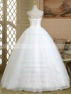 Ball Gown Sweetheart Tulle with Beading Floor-length Lace-up Original Wedding Dresses #PWD00022579