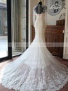 Scoop Neck Tulle Beading Chapel Train Long Sleeve Boutique Trumpet/Mermaid Wedding Dresses #PWD00022618