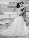 Fabulous Sweetheart Tulle Appliques Lace Sweep Train Princess Backless Wedding Dresses #PWD00022711
