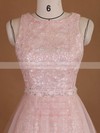 Wholesale Scoop Neck Sheath/Column Lace Tulle with Sequins Detachable Wedding Dresses #PWD00022729