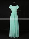 Chiffon Scoop Neck Floor-length A-line with Ruffles Bridesmaid Dresses #PWD01013118