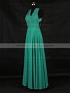 Chiffon V-neck Floor-length A-line with Ruffles Bridesmaid Dresses #PWD01013124
