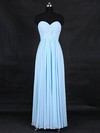 Chiffon Sweetheart Floor-length A-line with Criss Cross Bridesmaid Dresses #PWD01013126