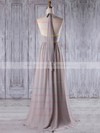 Chiffon Halter Floor-length Empire with Ruffles Bridesmaid Dresses #PWD01013207