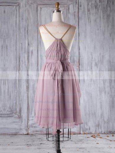 Chiffon V-neck Short/Mini A-line with Sashes / Ribbons Bridesmaid Dresses #PWD01013242