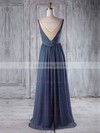 Chiffon|Tulle Scoop Neck Floor-length Empire with Pearl Detailing Bridesmaid Dresses #PWD01013255