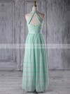 Chiffon V-neck Floor-length A-line with Ruffles Bridesmaid Dresses #PWD01013265