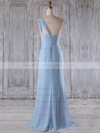 Chiffon Scoop Neck Floor-length A-line with Ruffles Bridesmaid Dresses #PWD01013268