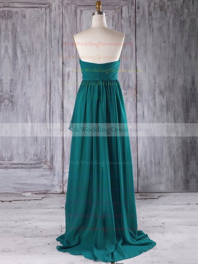 Chiffon Sweetheart Asymmetrical A-line with Ruffles Bridesmaid Dresses #PWD01013272