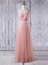 Lace|Tulle Sweetheart Floor-length A-line with Sashes / Ribbons Bridesmaid Dresses #PWD01013279